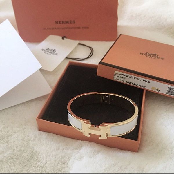 エルメス クリックh 偽物】clic h bracelet ローズゴールド