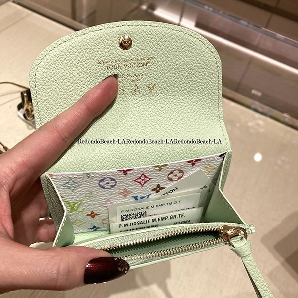 Louis Vuitton LV × TM ポルトモネ・ロザリ 村上隆