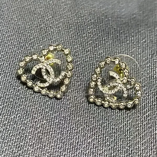 【新作】CHANEL（シャネル）ビジューハートピアス 25SS シャネル ビジュー ハート ピアス コピー ABF482-B19984-NAFUA