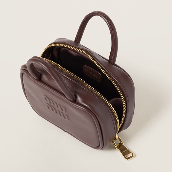 【人気】MiuMiu ★ マイクロバッグ レザー チャーム レディース MiuMiu】ミュウミュウ レザーマイクロバッグ (MiuMiu/ショルダー