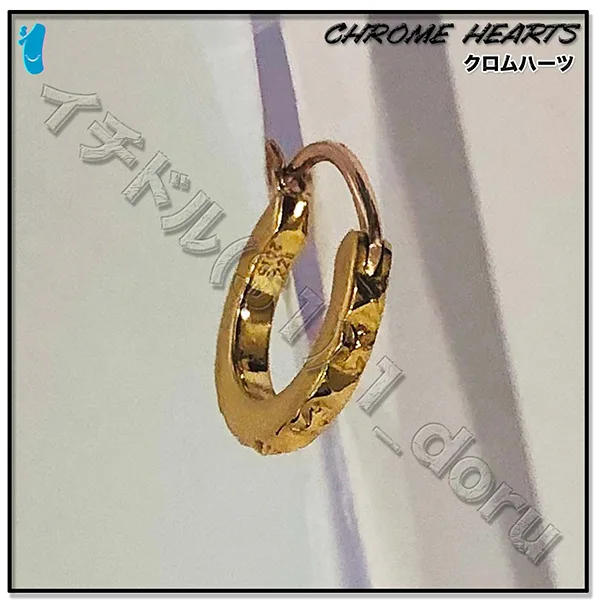 クロムハーツ 22K コピー Gold ゴールド TFP フープ ピアス クロムハーツ 22K コピー Gold ゴールド TFP フープ ピアス