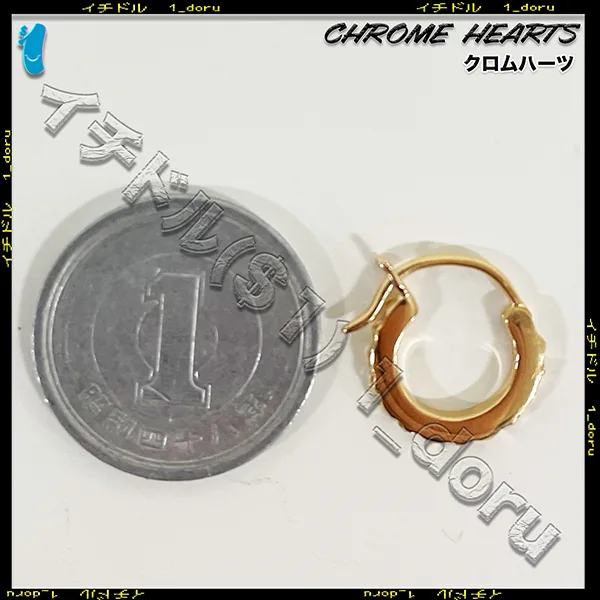 クロムハーツ 22K コピー Gold ゴールド TFP フープ ピアス クロムハーツ 22K コピー Gold ゴールド TFP フープ ピアス
