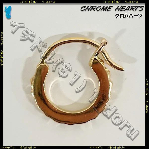 クロムハーツ 22K コピー Gold ゴールド TFP フープ ピアス クロムハーツ 22K コピー Gold ゴールド TFP フープ ピアス