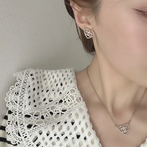 【モチーフが可愛いハート型♡】CHANEL リング シャネル ハートが可愛い CCマーク ネックレス コピー ABF459